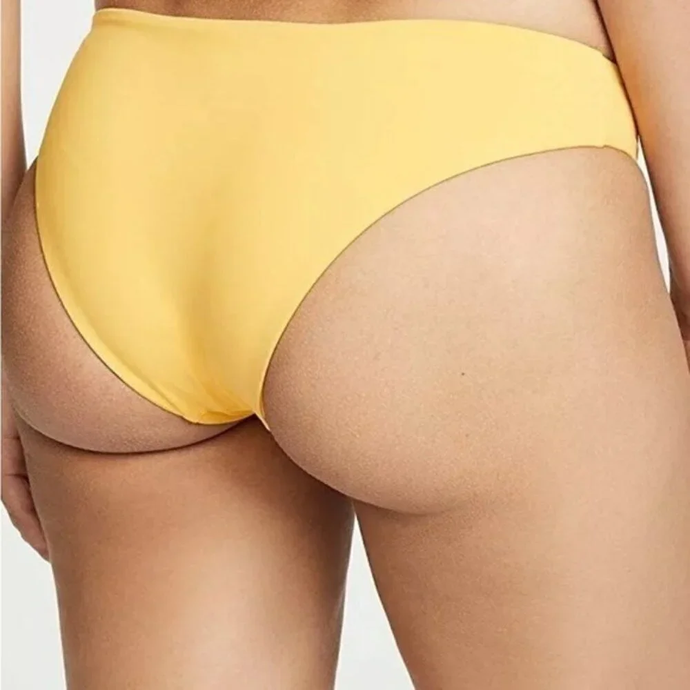 NWOT LSpace Small Sandy Bikini Bottoms Classic Yellow MSRP $70